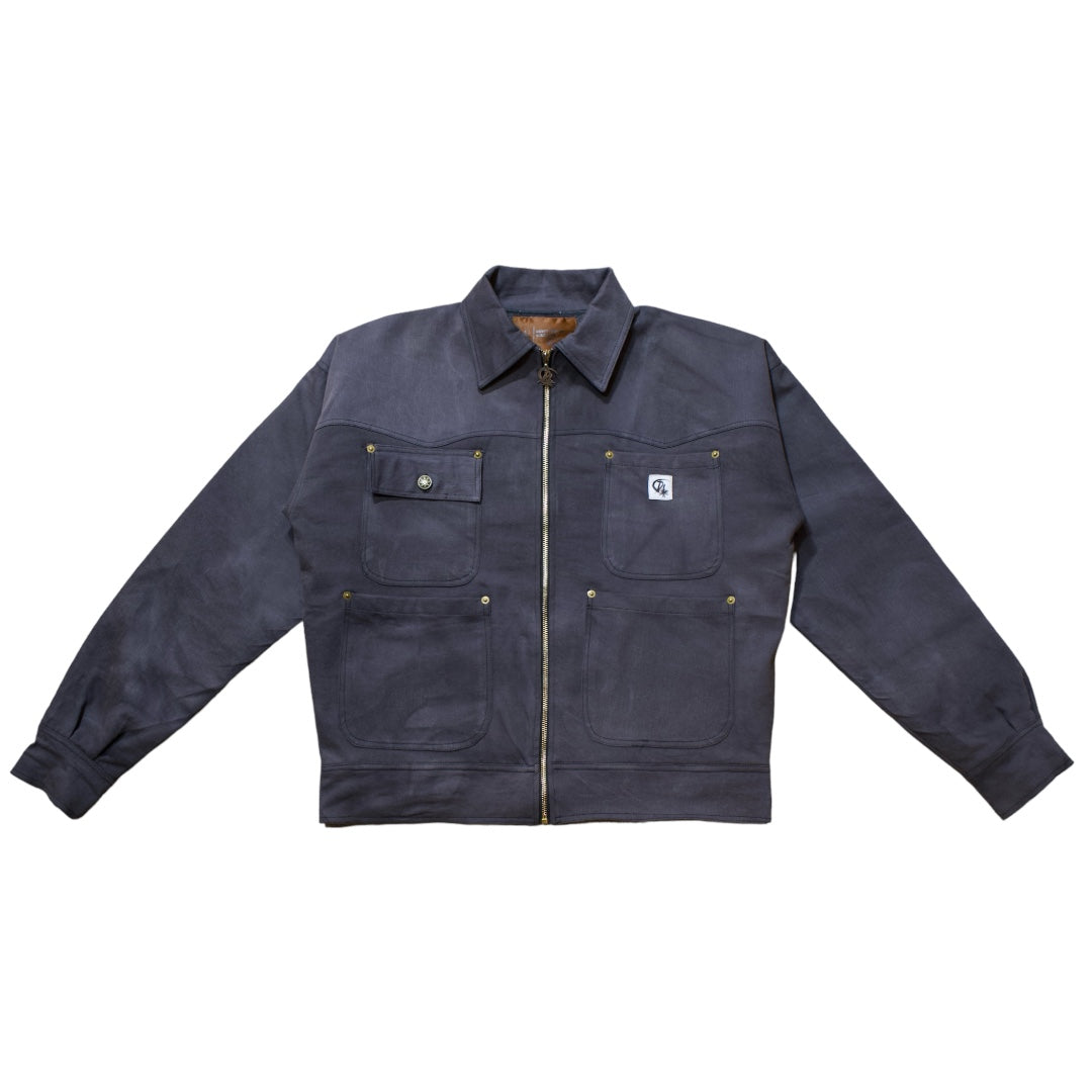 Sun Faded Black Mechanic Jacket