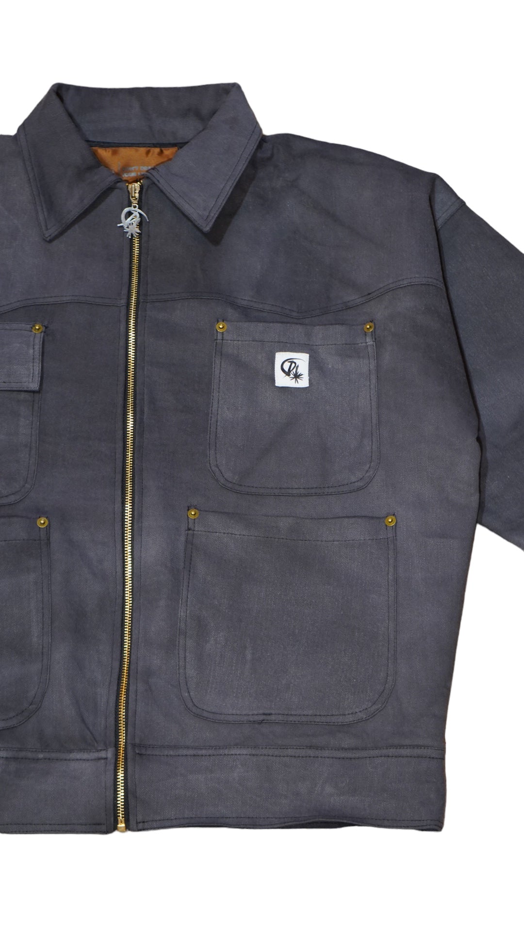 Sun Faded Black Mechanic Jacket