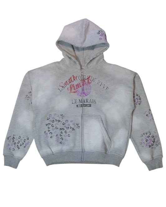 Paris Stamps Hoodie